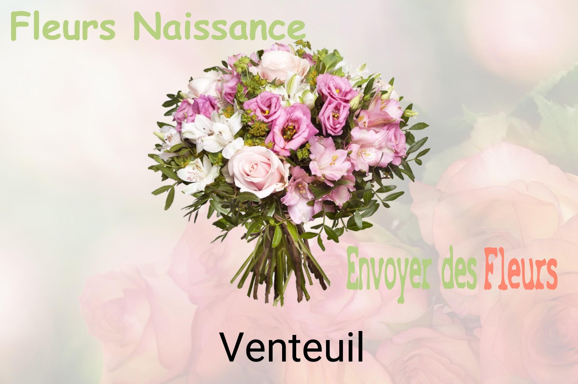 Bouquet de fleurs de naissance livré à Venteuil